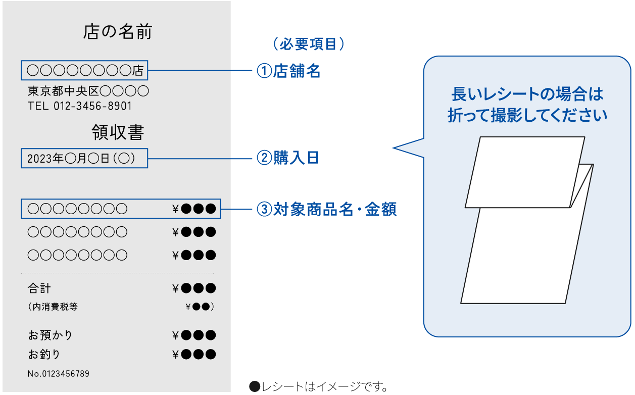 レシート イメージ